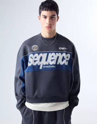 Camisola com gola redonda estampada – Sweatshirts e hoodies