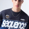 Camisola com gola redonda estampada – Sweatshirts e hoodies