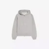 Camisola curta com fecho e corte largo com estampado – Sweatshirts e hoodies