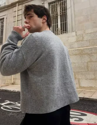 Camisola de gola redonda
