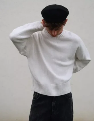 Camisola de gola redonda – #Bershkastyle – Homem