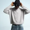 Camisola de gola redonda – Camisolas e cardigãs de malha