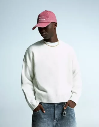 Camisola de gola redonda – Camisolas e cardigãs – Homem