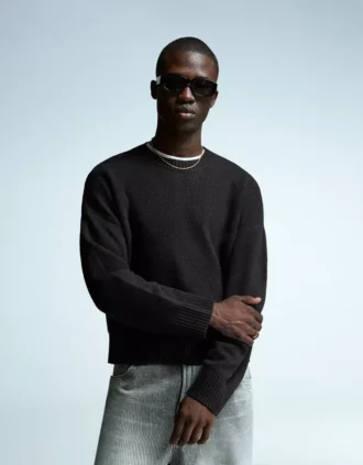 Camisola de gola redonda – Camisolas e cardigãs – Homem