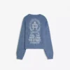 Camisola de gola redonda com corte largo e estampado – Camisolas e cardigãs de malha