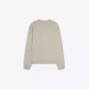 Camisola de gola redonda com remendo – Camisolas e cardigãs de malha