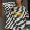 Camisola de gola redonda às riscas – Sweatshirts e hoodies