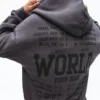 Camisola Fit com capuz de corte largo estampada – Sweatshirts e hoodies