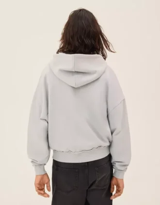 Camisola Fit com fecho e corte largo com estampado – Sweatshirts e hoodies