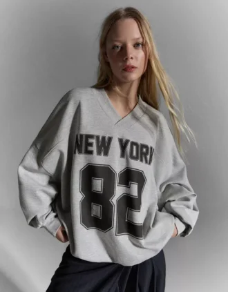 Camisola Oversize estampada