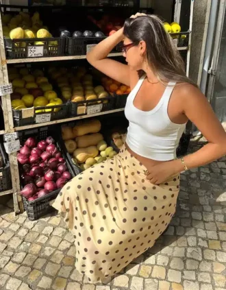 Camisola sem mangas com canelado