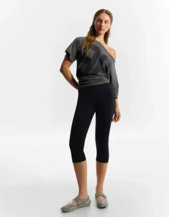 Capris de malha técnica – Calças
