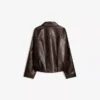 Casaco bomber de Faux Leather com cinto – Casacos e gabardinas
