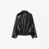Casaco bomber em Faux Leather com cinto – Casacos e gabardinas – Mulher