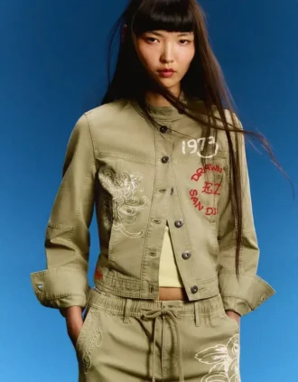 Casaco bordado Ed Hardy X Bershka