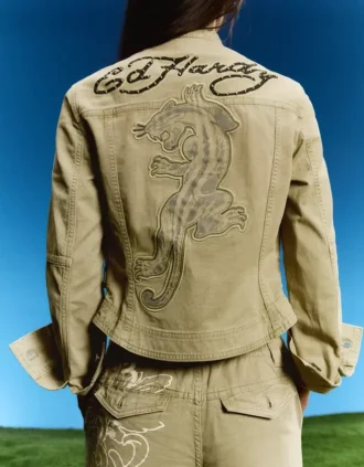 Casaco bordado Ed Hardy X Bershka