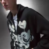 Casaco com capuz e fecho de correr estampado – Sweatshirts e hoodies