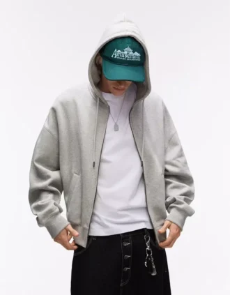 Casaco com capuz e fecho – Sweatshirts e hoodies