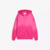 Casaco com capuz oversize com fecho