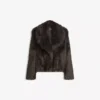 Casaco com lapela em pelo sintético – #Bershkastyle – Mulher