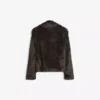 Casaco com lapela em pelo sintético – #Bershkastyle – Mulher