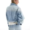 Casaco curto de Denim com strass – Casacos e gabardinas