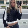 Casaco de Denim com botões à frente – #Bershkastyle – Mulher