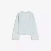 Casaco de Denim com peplum às riscas – Casacos e gabardinas