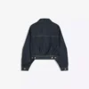 Casaco de Denim curto com efeito balão – Casacos e Trench