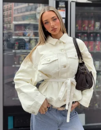 Casaco de Denim oversize – Casacos e gabardinas