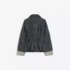 Casaco de Denim oversize com textura