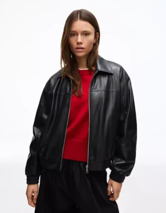 Casaco de Faux Leather – Casacos e gabardinas