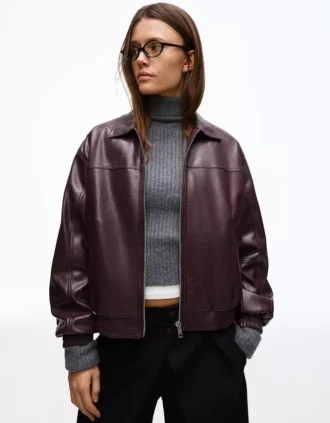 Casaco de Faux Leather – Casacos e gabardinas