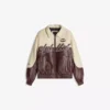 Casaco de Faux Leather com blocos de cor – Casacos