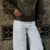 Casaco de Faux Leather com lapelas – Casacos e gabardinas