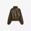 Casaco de Faux Leather com lapelas – Casacos e gabardinas