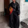 Casaco de imitação de pele