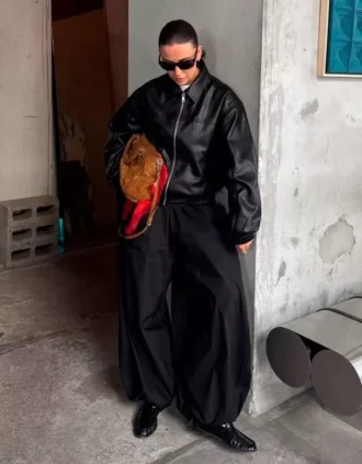 Casaco de imitação de pele
