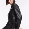 Casaco de motoqueiro Faux Leather – Casacos e gabardinas