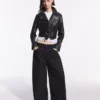Casaco de motoqueiro Faux Leather – Casacos e gabardinas