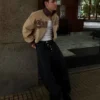 Casaco em camurça sintética