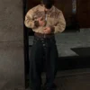 Casaco em camurça sintética