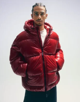 Casaco Puffer com capuz – Casacos