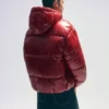 Casaco Puffer com capuz – Casacos
