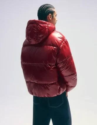 Casaco Puffer com capuz – Casacos