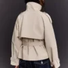 Casaco Trench com Gola Funil – Casacos e Trench