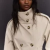 Casaco Trench com Gola Funil – Casacos e Trench