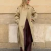 Casaco Trench Longo com Cinto