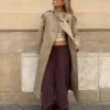 Casaco Trench Longo com Cinto