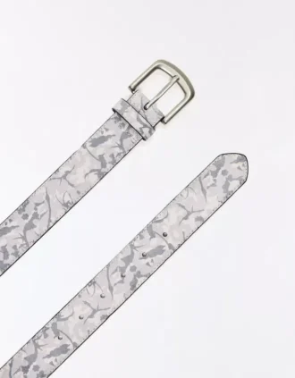 Cinto com Estampado de Folhas – Acessórios – Homem